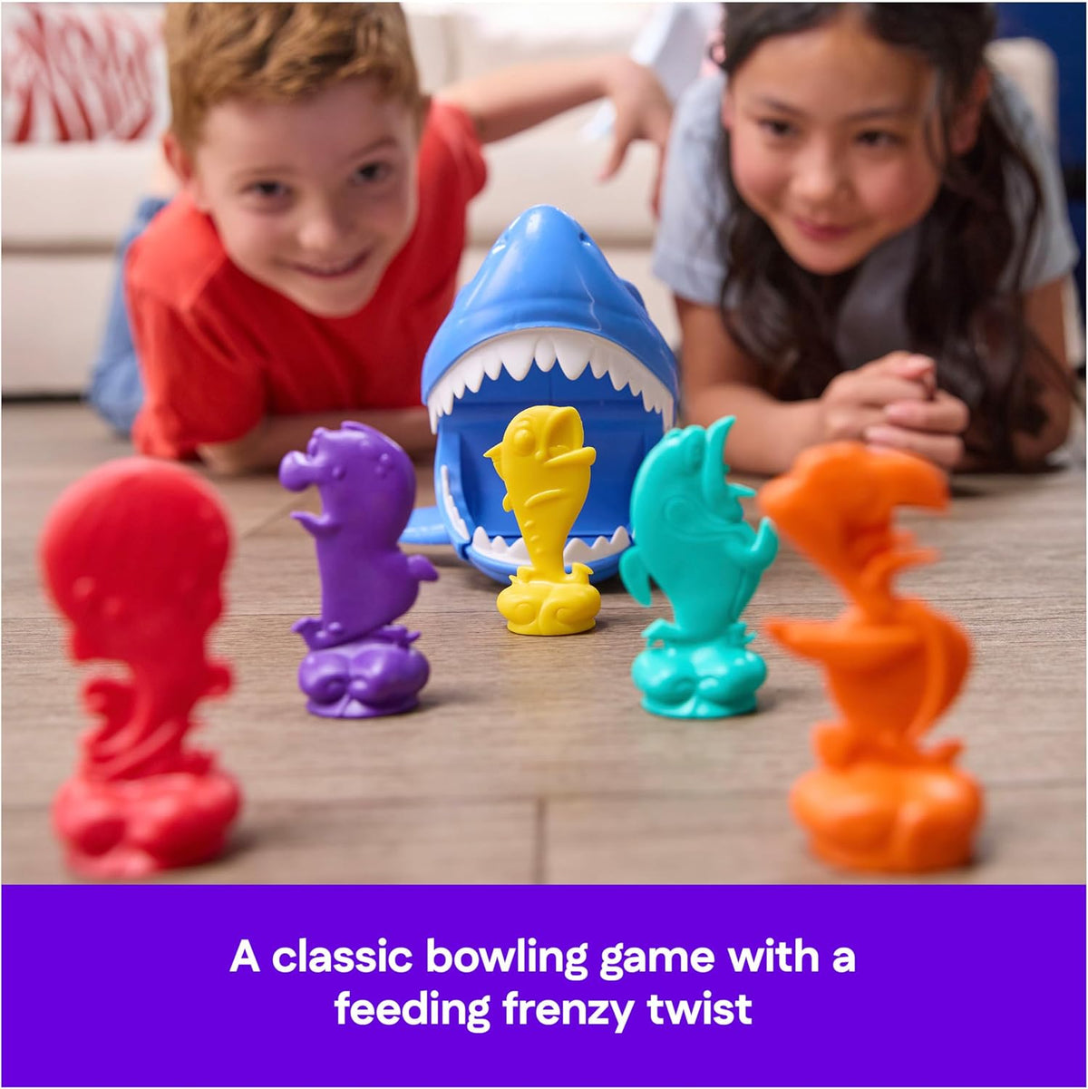 Spin Master Games Shark Strike colorful fish pins and setup play mat