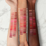 Estée Lauder Pure Color luxury cream lipstick nourishing formula swatch close up