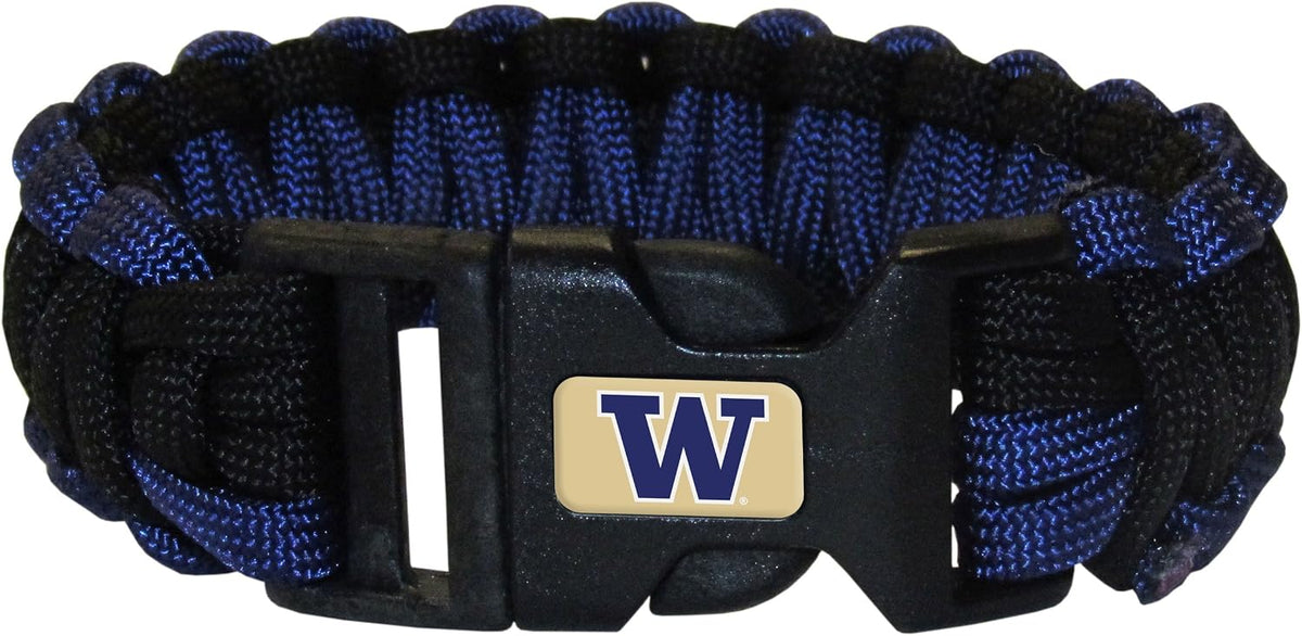 Siskiyou NCAA Survivor Bracelet close up view of the metal team logo clasp.