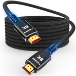 Snowkids 8K HDMI 2.1 Cable 12 ft, Non-Slip Nylon Braided, 48Gbps Ultra High-Speed HDMI Cables Cord, 10K 8K@60Hz, 4K@120Hz Compatible for TV/PS-5/X-box/Projector/Sound System & More - Image 13