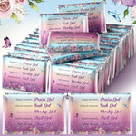 Sinmoe pocket tissues travel packs front view showing butterfly and floral design packaging