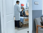 Losharher nursery door silencer hanging on a handle
