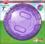 Kaytee clear exercise ball on flat floor for small animals