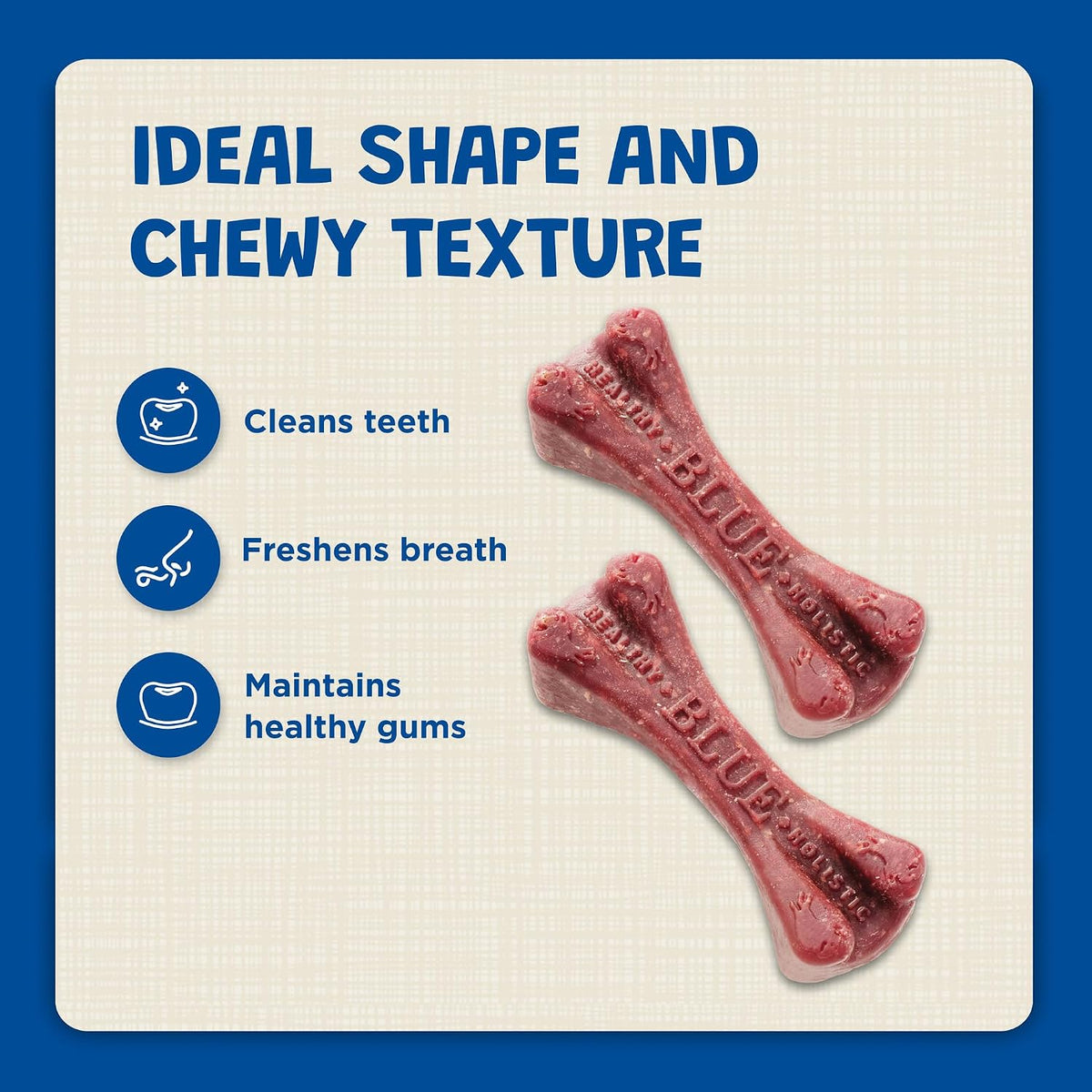 Highly digestible natural dog bones for cleaning teeth