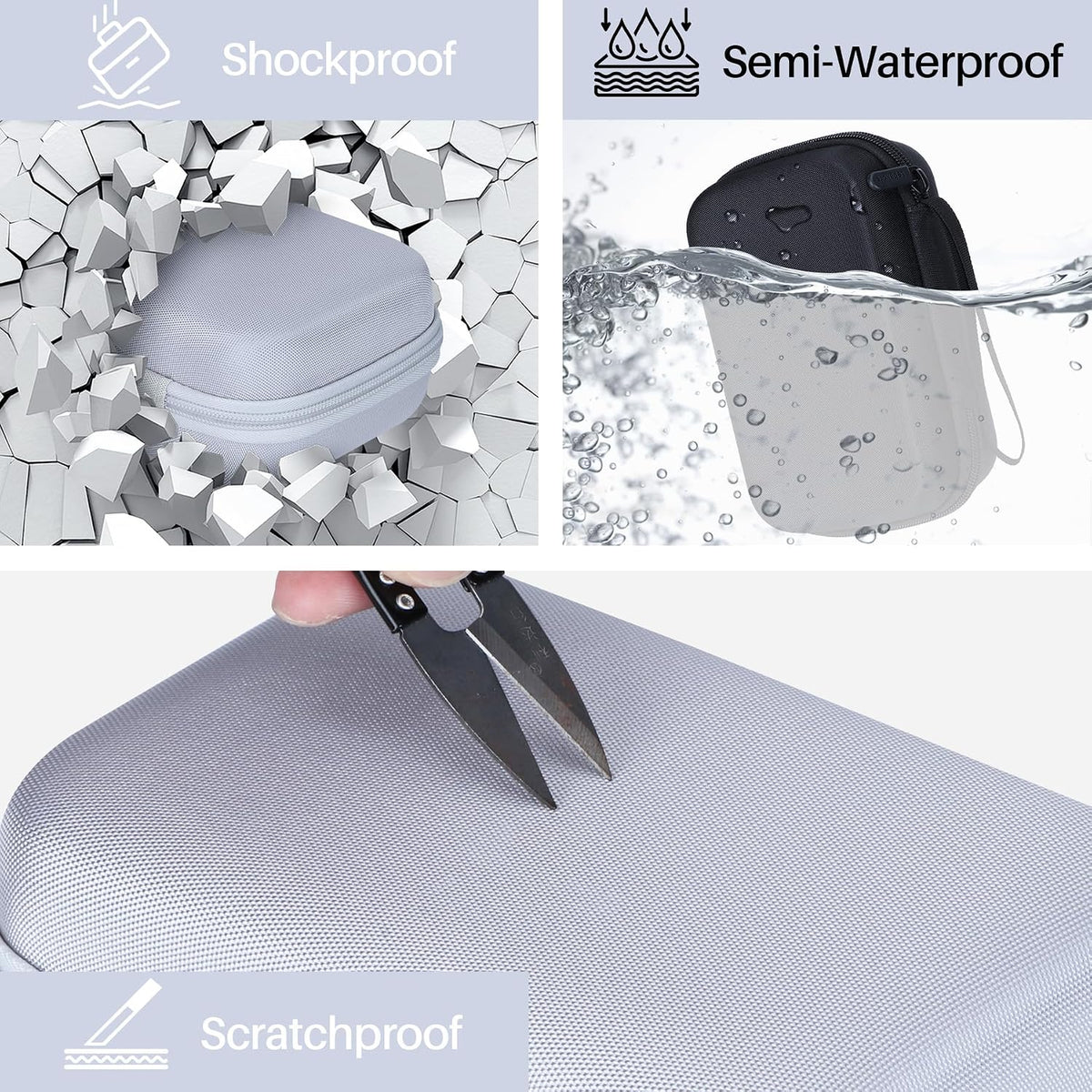 Lebakort travel case texture close up of durable nylon material