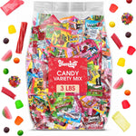 Yumkit bulk candy variety pack front view containing assorted wrapped sweets
