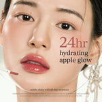 Long lasting waterproof lip stain gloss hybrid texture preview.