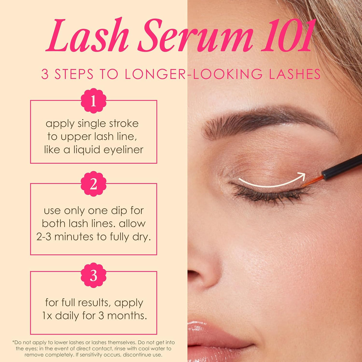 Grande Cosmetics lash enhancing serum bottle close up