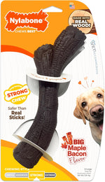 Nylabone Strong Chew Stick Made with Real Wood Dog Chew Toy, Medium | Bacon flavor, medium breeds, no splintering, durable chew toys, long lasting, helps clean teeth, medium breeds up to 35 lbs - Image 12