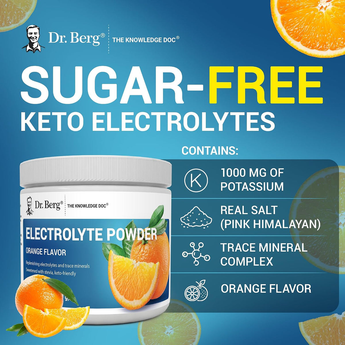 High potency electrolyte replenishment drink mix for fasting and intermittent dieting.