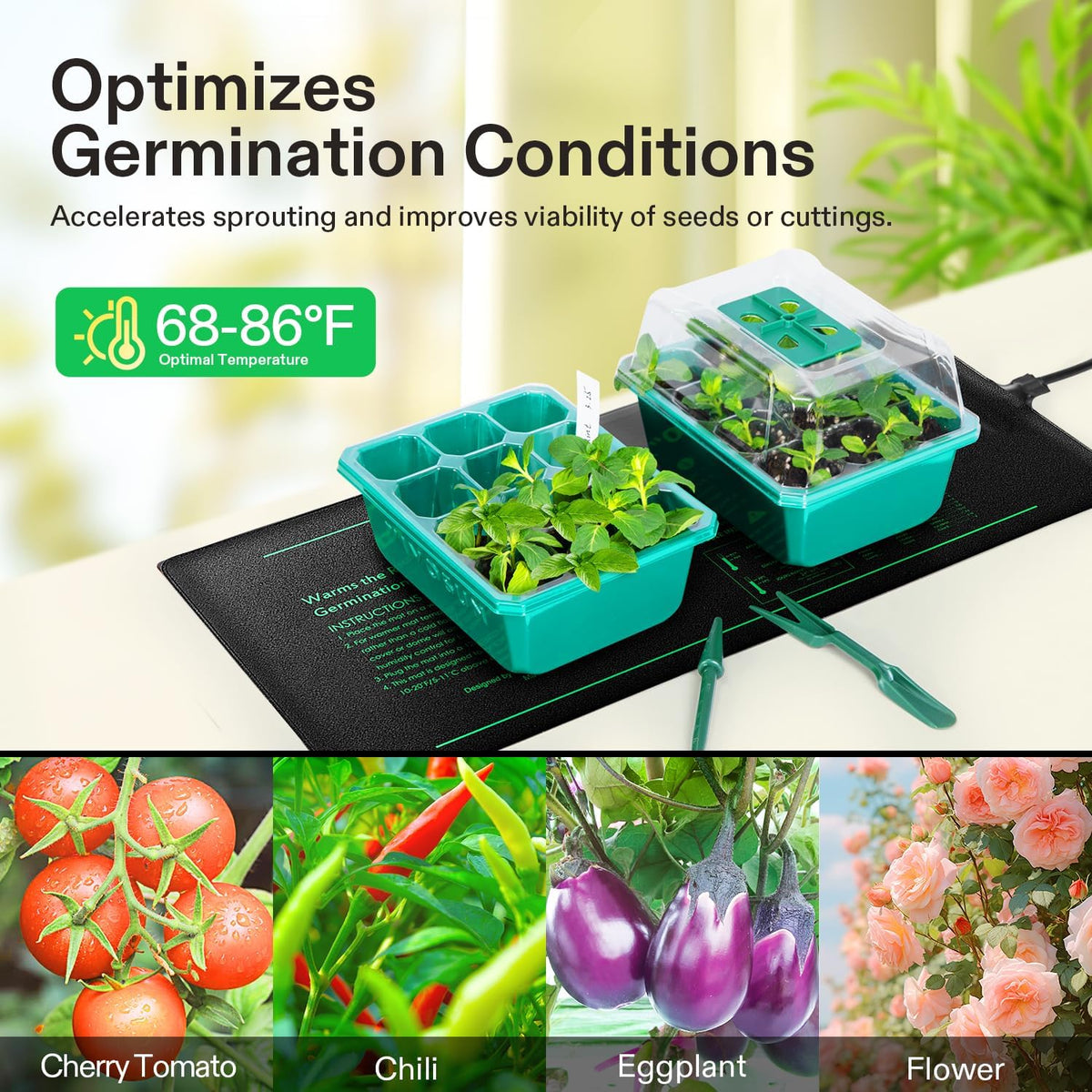 VIVOSUN seedling heat mat rolled up for easy storage