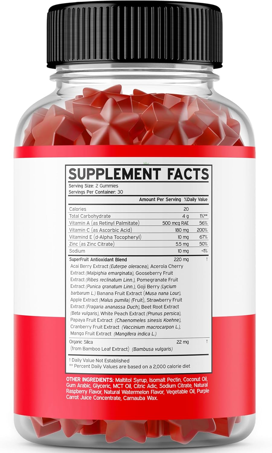Dorado Nutrition supplement bottle showing nutritional facts and ingredients