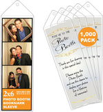 2x6 Bookmark Sleeves - Clear Protectors, 200 Pack | Clear top-loading plastic sleeves, paper inserts. Protect 2x6 booth strips as bookmarks or party favors. Bookmark covers. - Image 13