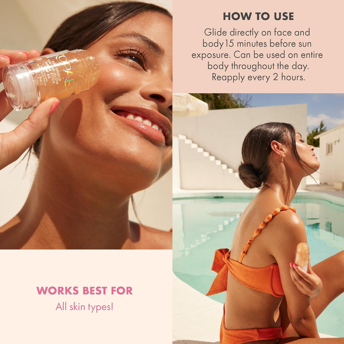 Kopari skincare bundle ingredients and product details label