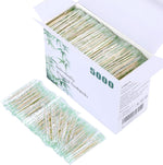Amrankuo individually wrapped bamboo wooden toothpicks bulk box front view