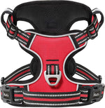 HEELE Dog Harness, No Pull Adjustable Padded Reflective Harness for Small Medium Large Dogs with Handle for Walking Training, Flower-Pink, M - Image 10