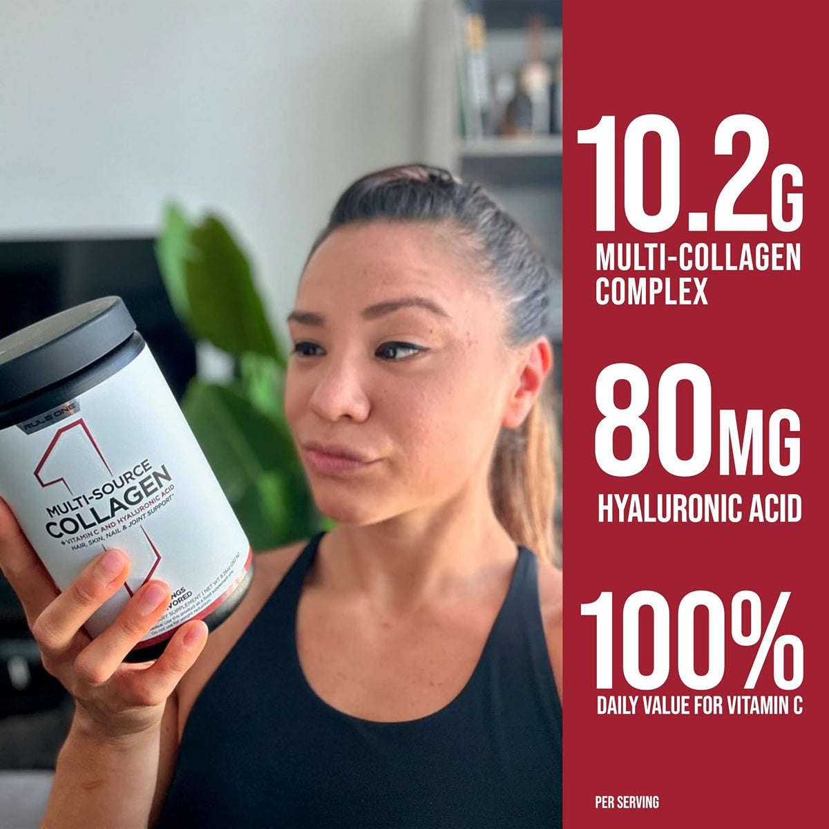Rule 1 Multi-Source Collagen mixing into water glass