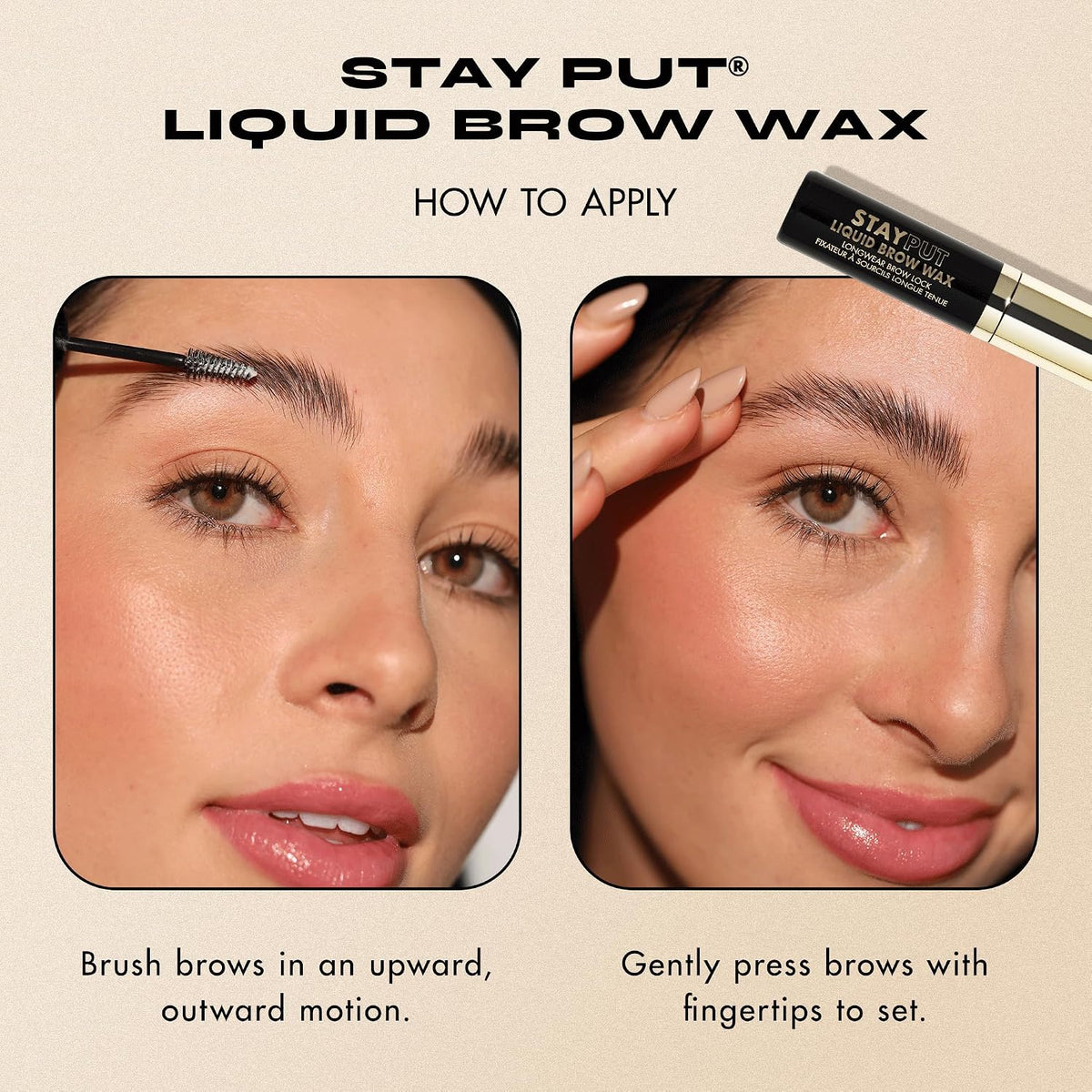 Cruelty free vegan eyebrow setting gel infused with argan oil