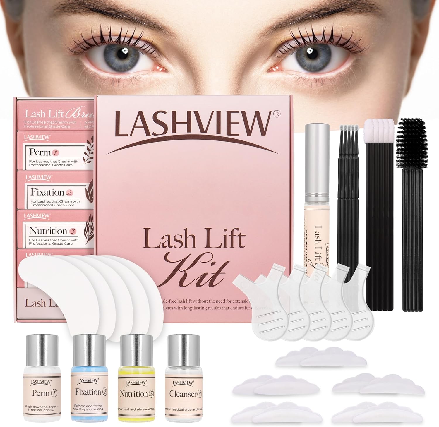 Lashview Lash Lift Kit professional eyelash perm set front view