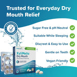 XyliMelts dry mouth tablets blister pack layout