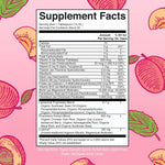 MaryRuth's peach multivitamin liposomal bottle product layout
