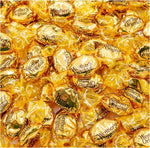 Werther's Original Creamy Caramel Filled Hard Candies two pound bulk bag front view showing gold wrapped imported treats