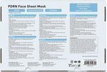 Bloomora PDRN face sheet mask complete set of ten