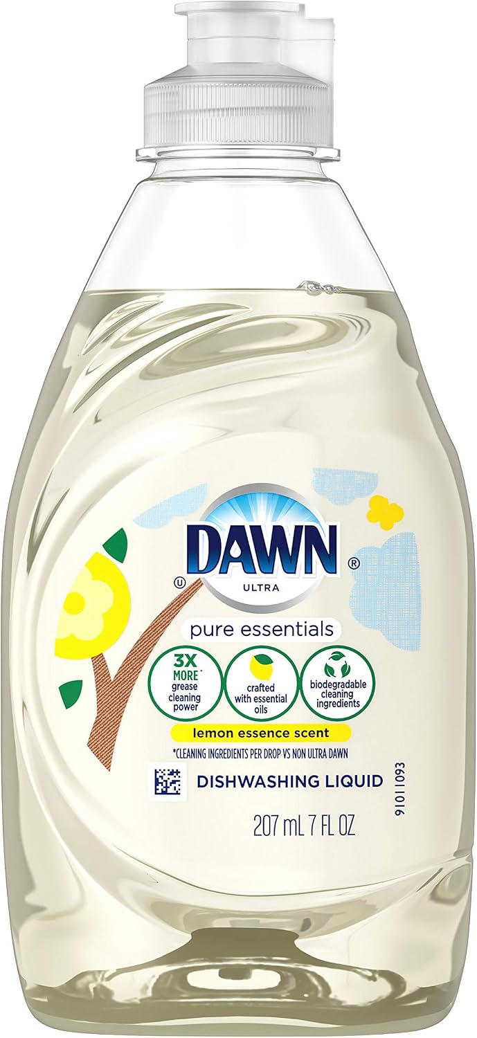 Dawn Antibacterial Hand Soap Lemon packaging top cap seal USA imported