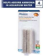 Aqueon aquarium filter pads 4 count box layout
