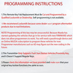 MechanMagic keyless entry remote control side angle view