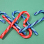 USA imported Sweetzo tangy confections displayed as festive stocking stuffers.