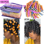 Vented design details on the plastic hair curling rollers for even liquid saturation