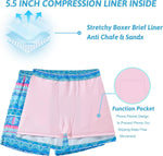 Cozople men's swimwear folded flat showing overall design