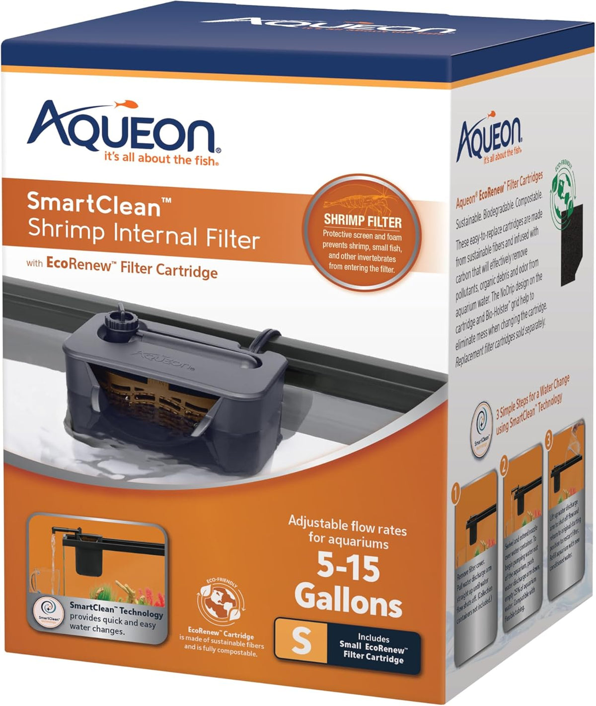 Aqueon QuietFlow Internal Filter with SmartClean Technology, Small - Image 15
