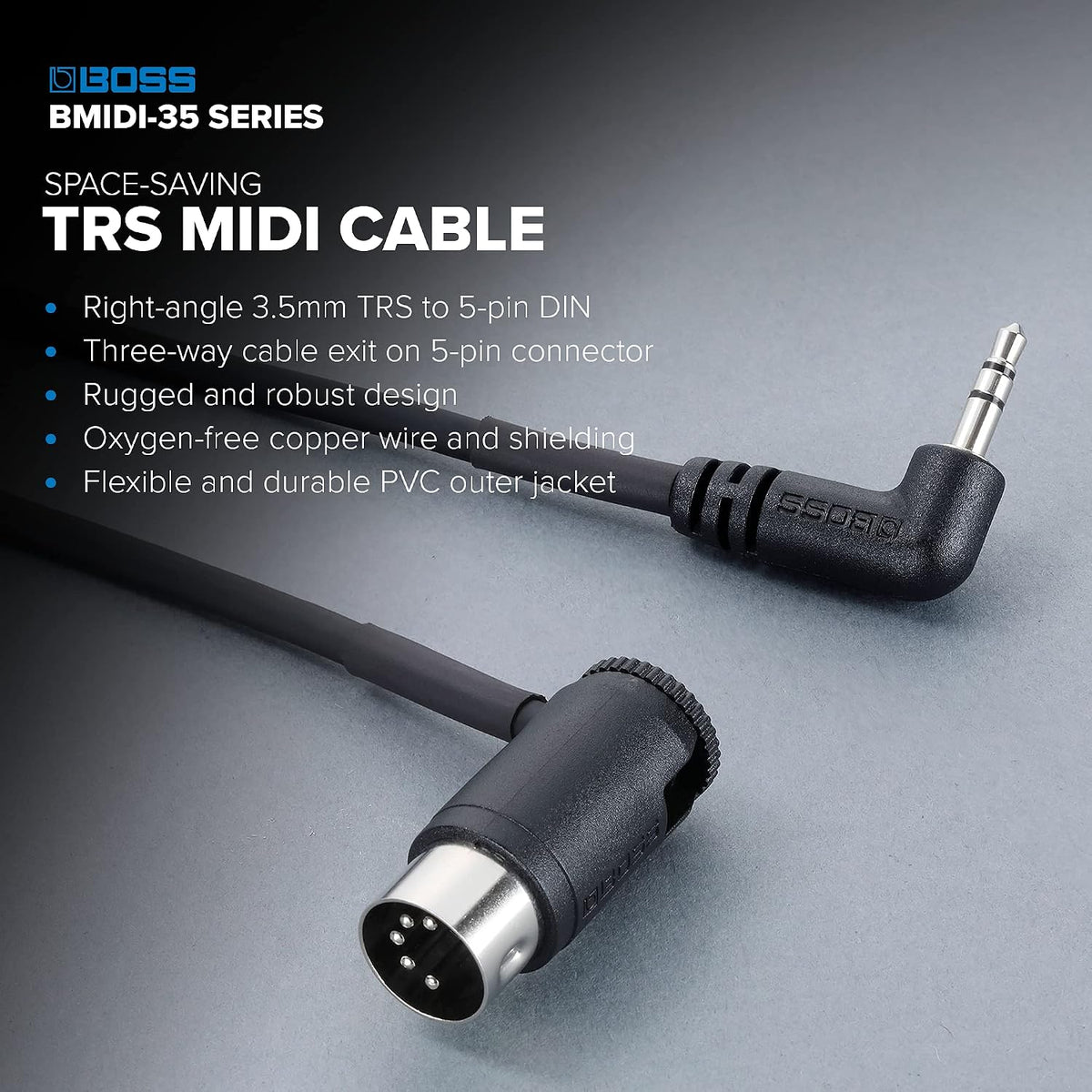 Boss 3.5mm TRS connector close up
