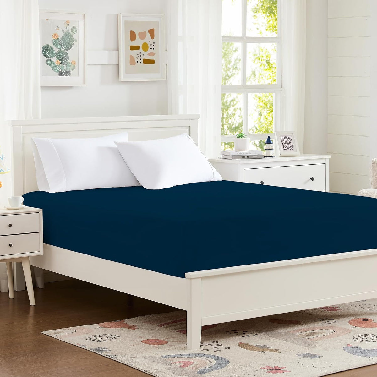 Hotella Twin XL Size Fitted Sheet Only,14" Deep Pocket White Bed Sheet | 100% Microfiber Soft Hotel Quality,Matress Protector for Home ,Machine Washable and Non-Fade, Fit for 6"to 14"Matress - Image 9