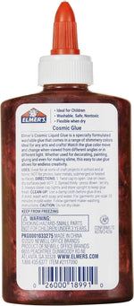 Elmer's Cosmic Glue Red And Orange color shifting slime texture display