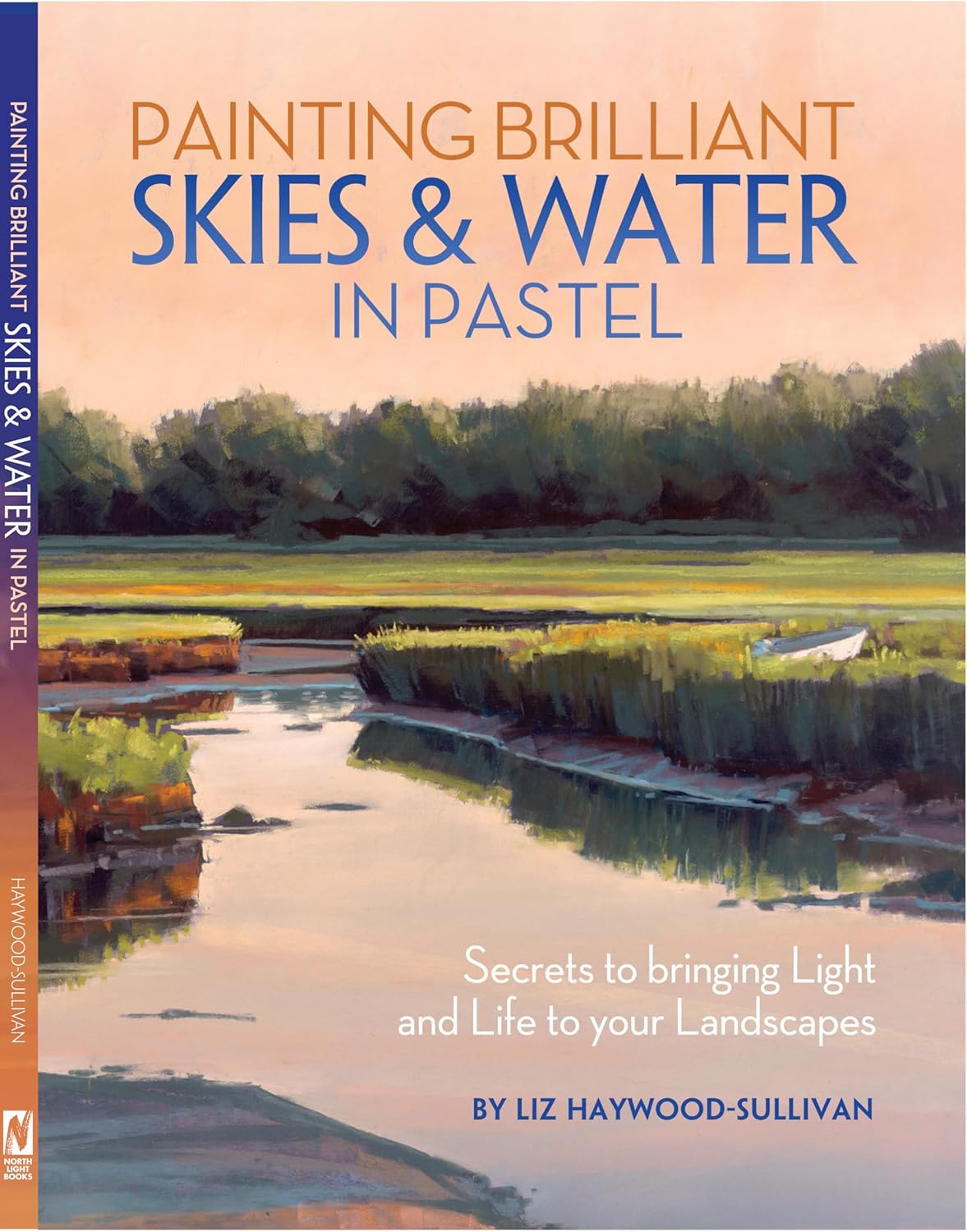 Painting Brilliant Skies and Water in Pastel book front cover by Liz Haywood-Sullivan