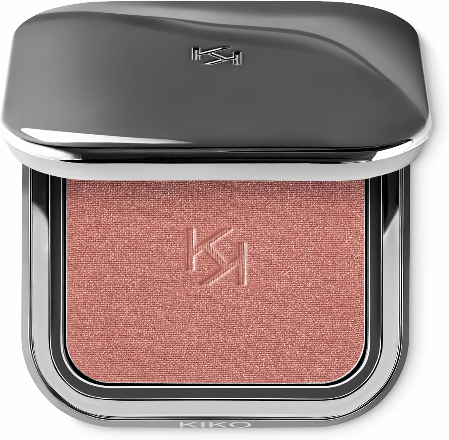 KIKO Milano Unlimited Blush front view compact case open showing embossed powder