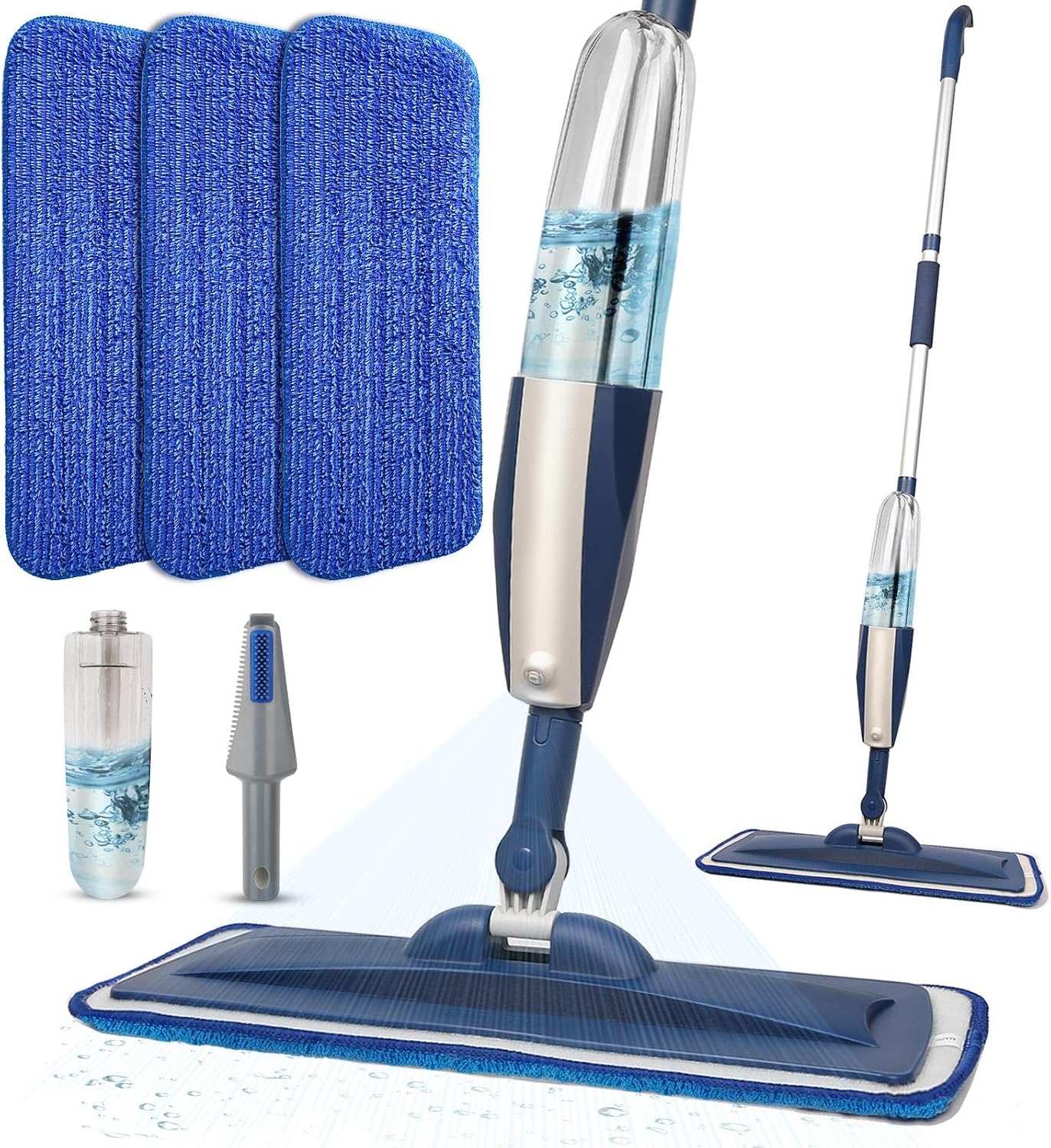 Panda Grip wet spray mop front view for floor cleaning