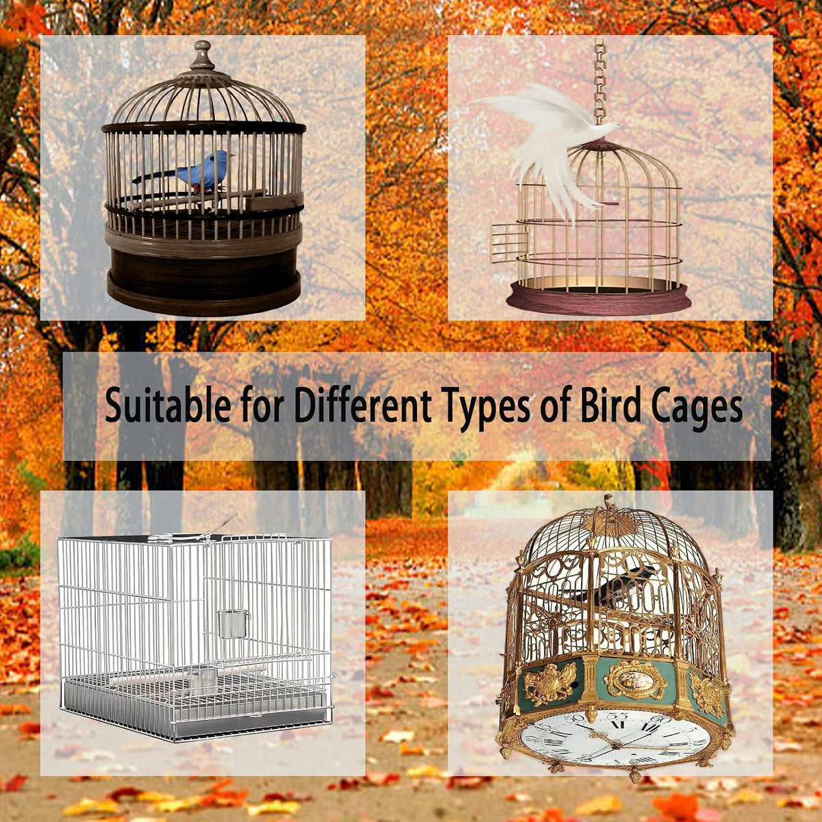 Hakeeta birdcage airy nylon mesh fabric protecting living room floor from scattered seeds