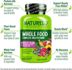 Naturelo supplement bottle nutritional facts panel label