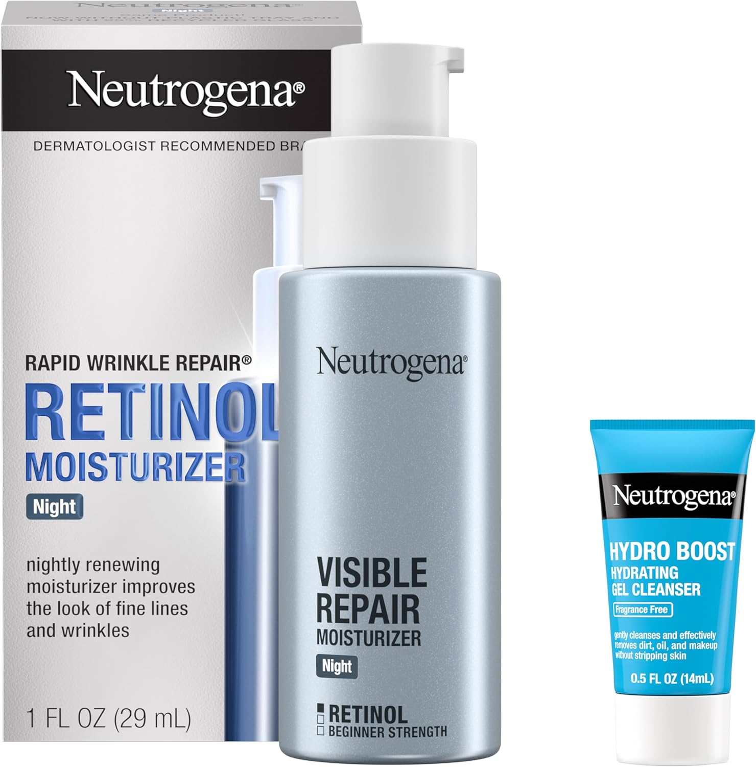 Neutrogena Rapid Wrinkle Repair Retinol Night Cream front view packaging