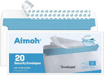 Aimoh #10 Security Mailing Envelopes Letter Size, Self Seal, 100 Count | No Window, EnveGuard Security Tint, White, 4 x 91/2 in, 24 lb paper - Image 12