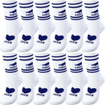 Cutecrop 12/24/48 Pairs Cheerleader Gifts Cheerleader Socks Cheer Ankle Sock for Women Girls Team Cheer Accessories - Image 9