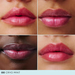 Clarins nourishing lip balm open showing texture