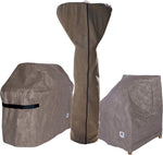 Duck Covers Elite patio furniture cover folded material texture and fabric close up