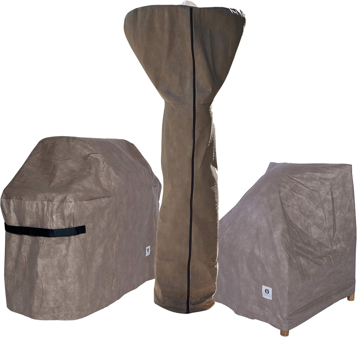 Duck Covers Elite patio furniture cover folded material texture and fabric close up