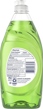 Dawn apple blossom dish soap product label close up