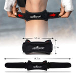Abco Tech patella strap showing hook and loop adjustable fastener